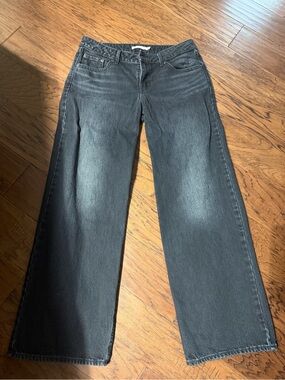 Levi's Black Wide-Leg Flare Jeans